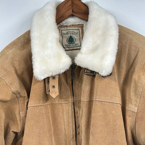 North West Territory Womens Genuine Leather Jacket Large - Picture 6 of 10